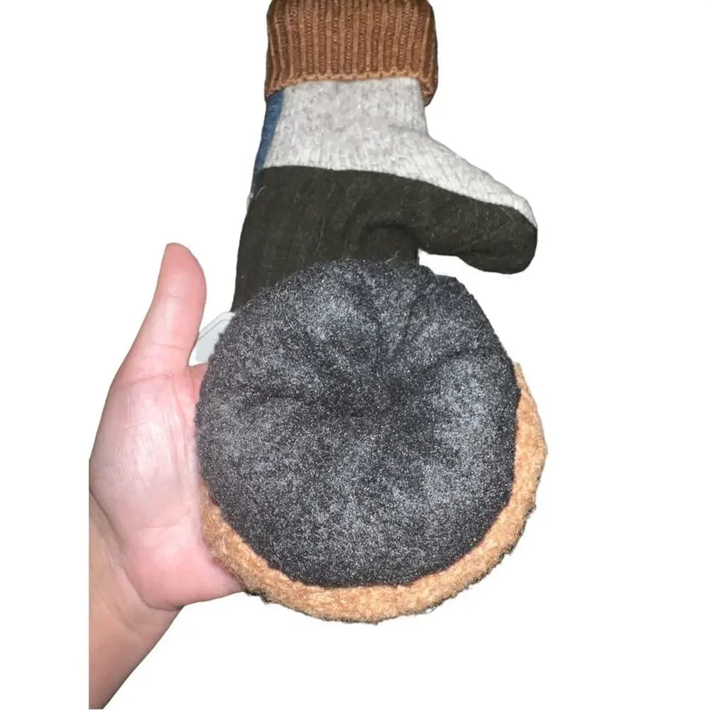 New Mittens on a Mission. Handmade Mittens using Upcycled Wool sweaters.
